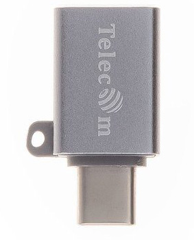 Переходник Telecom TA431M, USB Type-C (m) — USB 3.0 Type-A (f), OTG
