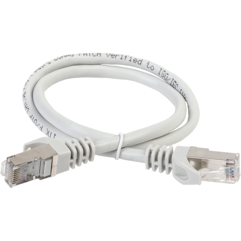 Патч-корд ITK PC01-C5EFL-3M, cat.5e FTP, 4 пары, 3 м, LSZH, серый