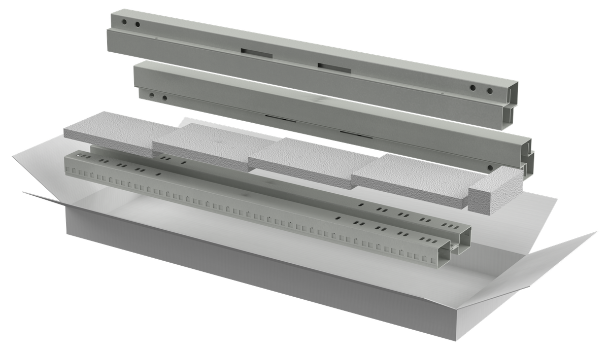 Комплект стоек и профилей ITK LINEA E LE35-47UXX-XL, 47U, 2126 мм, RAL 7035