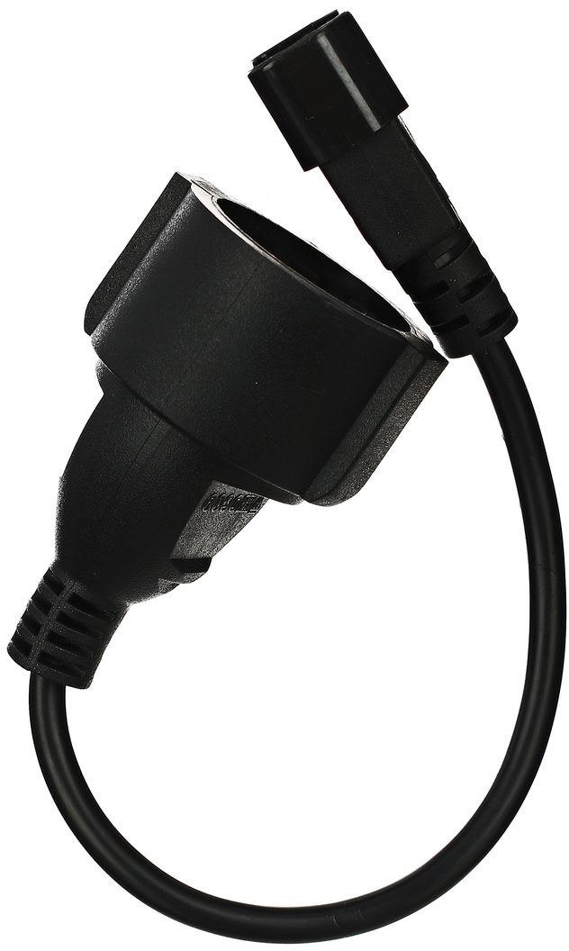 Кабель VCOM CE002-CU0.75-0.15M, IEC-320-C14→Socket Type-F, 0.15м