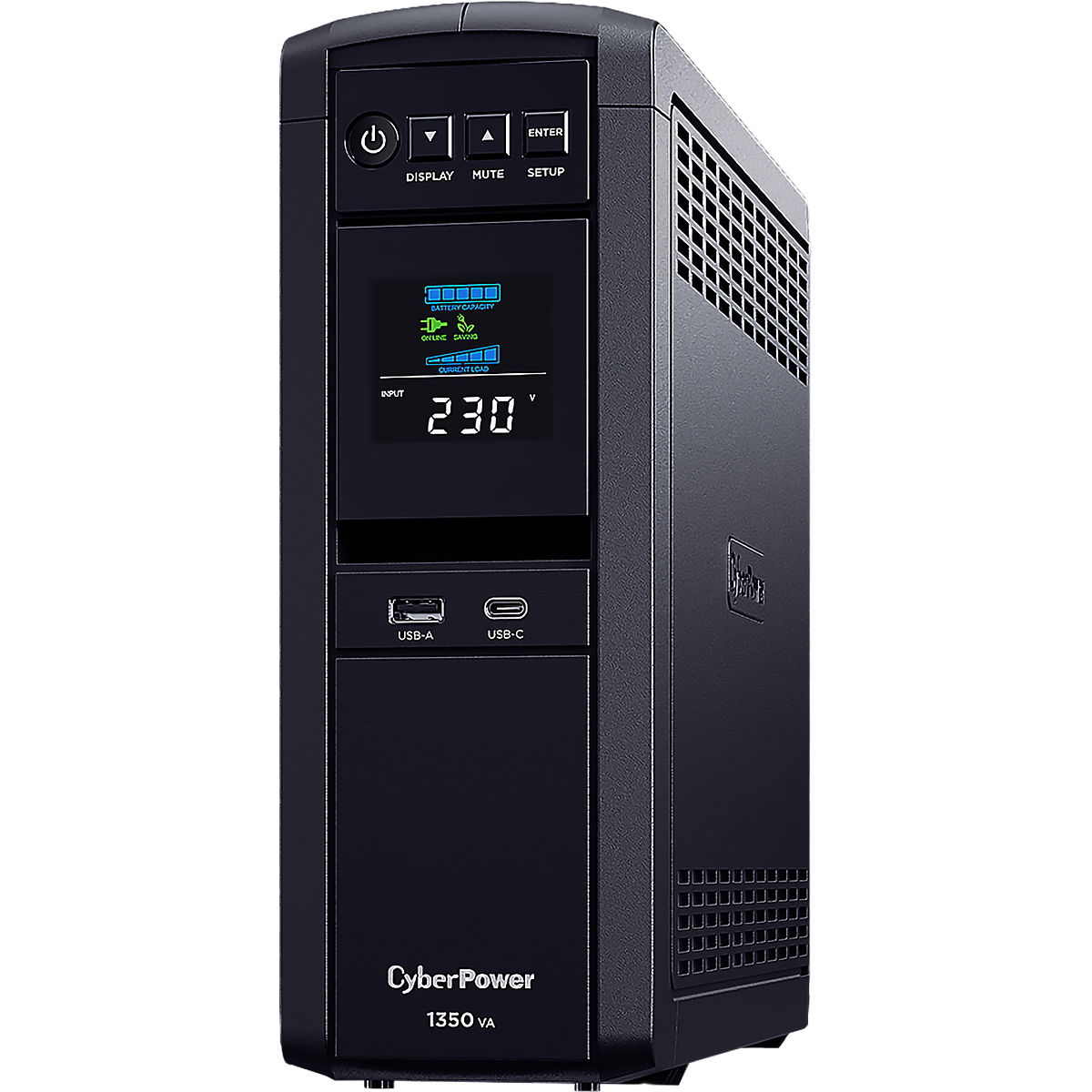 ИБП CyberPower CP1350EPFCLCD, линейно-интерактивный, 1350 ВА/810 Вт, 6×Schuko