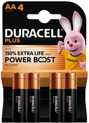 Батарейка Duracell Optimum LR03 AAA, алкалиновая, 1.5 В, 4 шт.