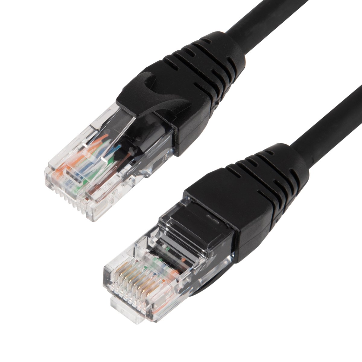 Патч-корд Advant ADV5e-PC01-LBL, U/UTP кат.5e, RJ45-RJ45, 1м, черный