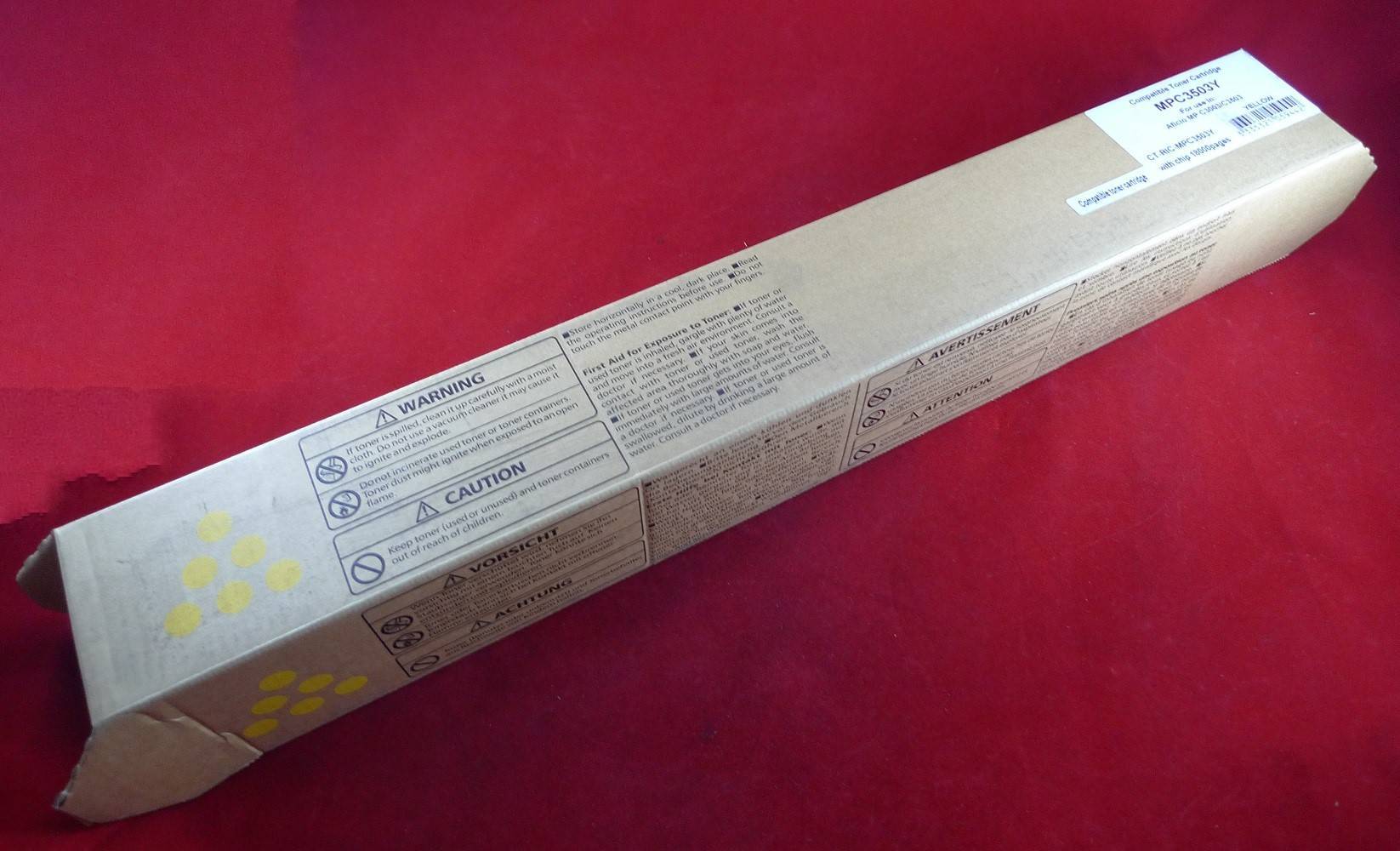 Тонер-картридж ELP Imaging CT-RIC-MPC3503Y, желтый, 18000 листов