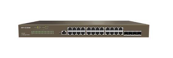 Коммутатор IP-COM G3328F, 24×GbE, 4×SFP, L2, управляемый