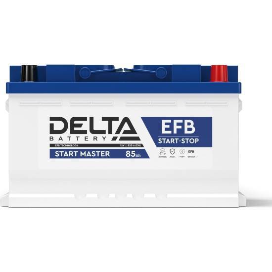 Аккумулятор Delta 3401010420011, START MASTER EFB 1285, 85Ah, 12В