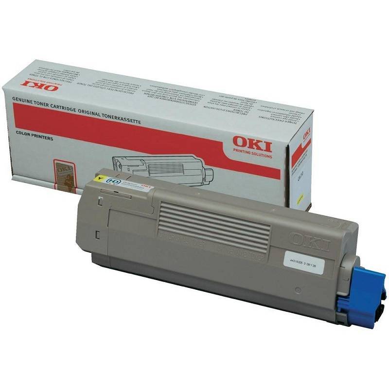 Картридж OKI 44315305 для C610, жёлтый, 6000 страниц