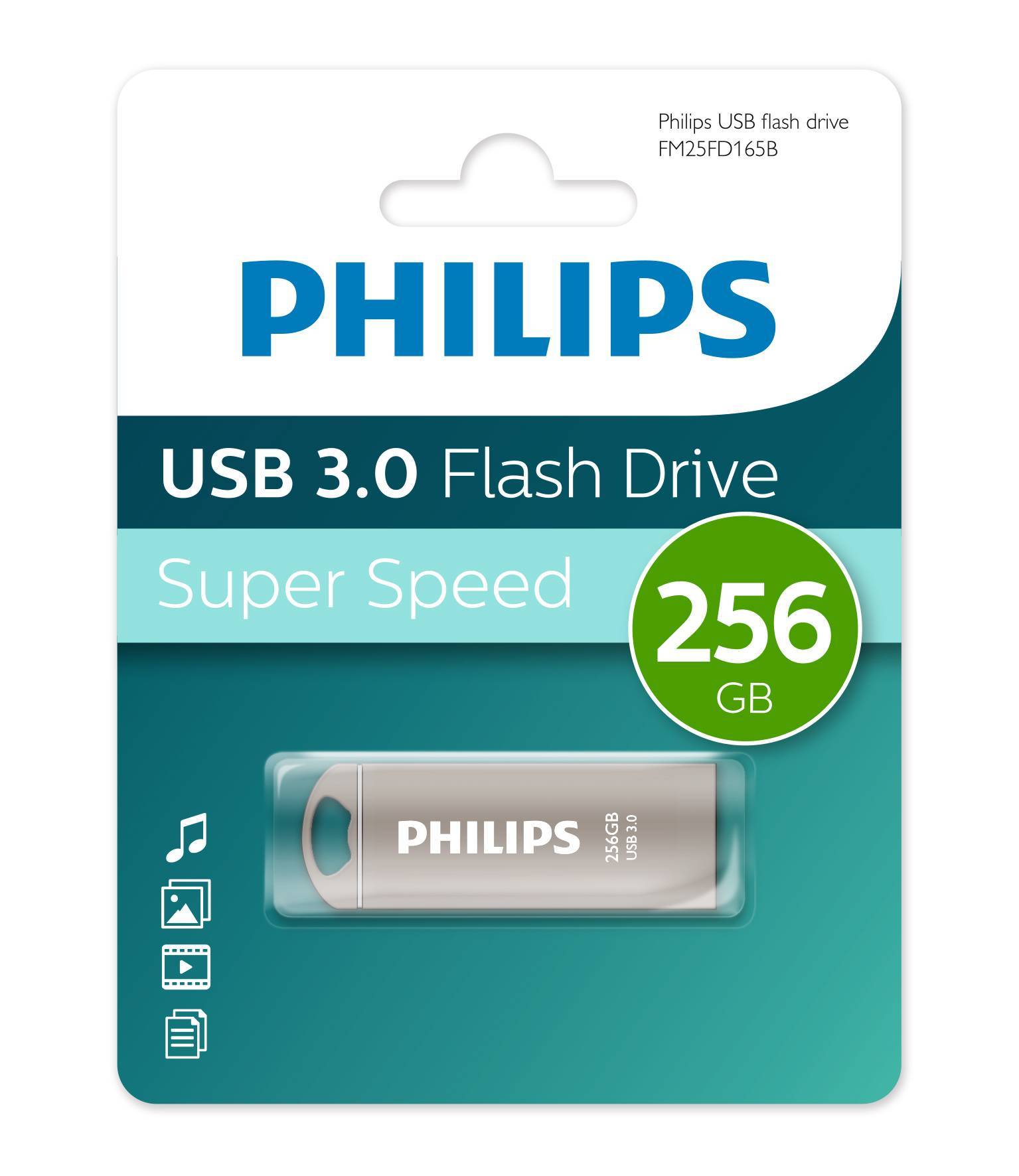 USB-флеш-накопитель Philips IRON 3.0 FM25FD165B/97, 256 ГБ, USB 3.0, металл