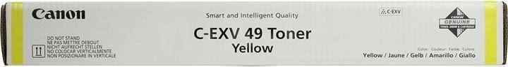 Тонер Canon C-EXV49Y, желтый, для iR-ADV C33xx, 19000 стр.