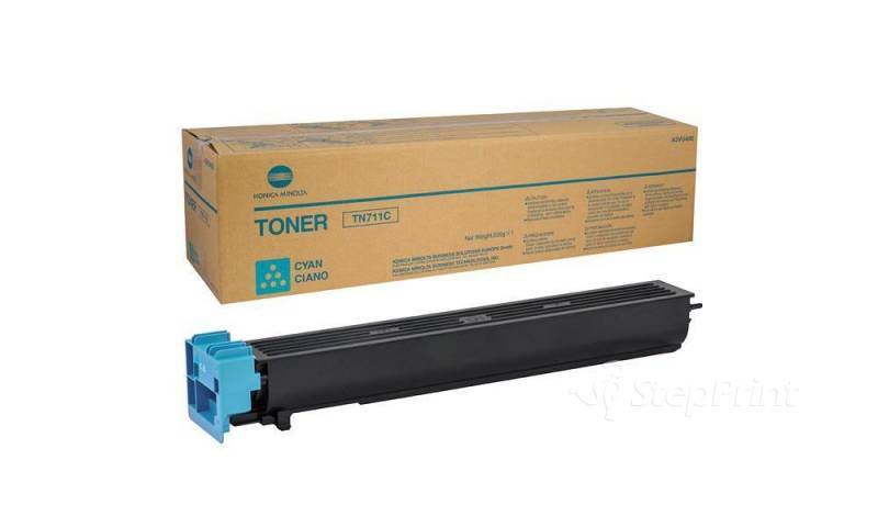 Тонер Konica Minolta A3VU450, синий TN-711C, bizhub C654/754