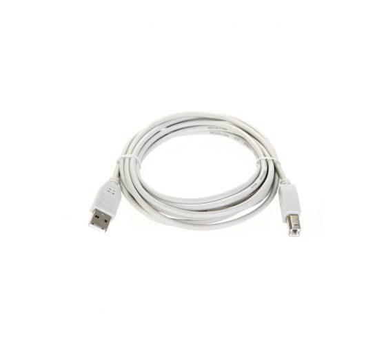 Кабель USB VCOM TC6900-3.0M_461860, USB 2.0 A→B, 3 м, белый
