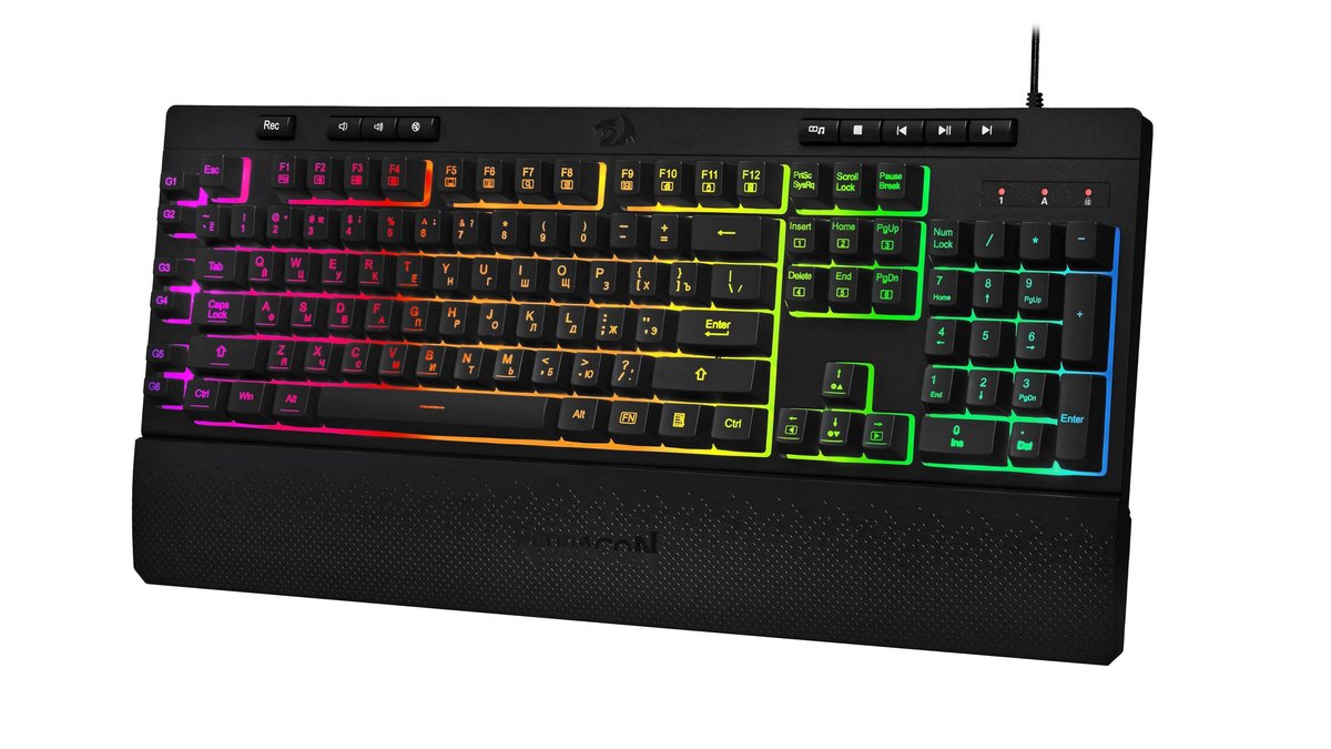 Клавиатура DEFENDER Redragon Shiva (77689), проводная, USB, мембранная, RGB