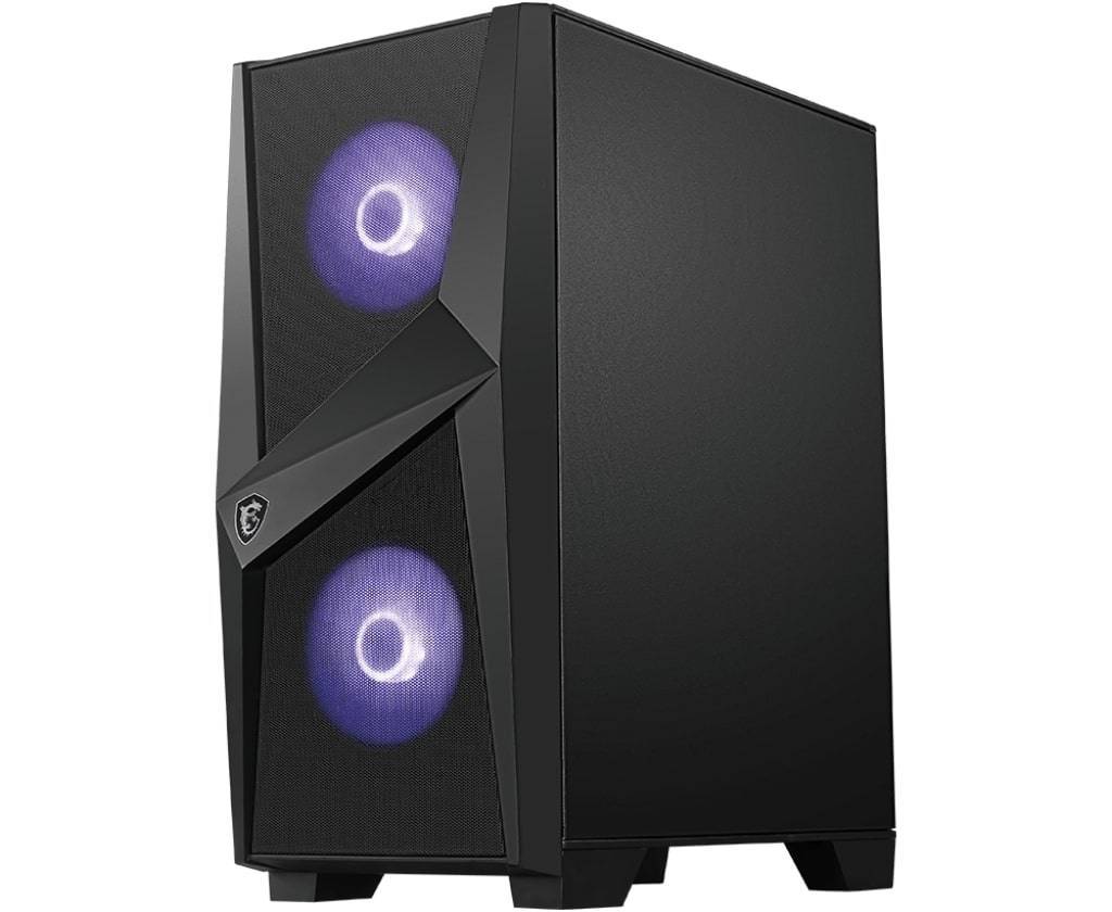 Корпус MSI MAG FORGE 100M, mid-tower, ATX, стекло, 3 вентилятора