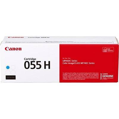 Картридж Canon Cartridge 055HC, C, голубой, увеличенной емкости, 5900 стр.