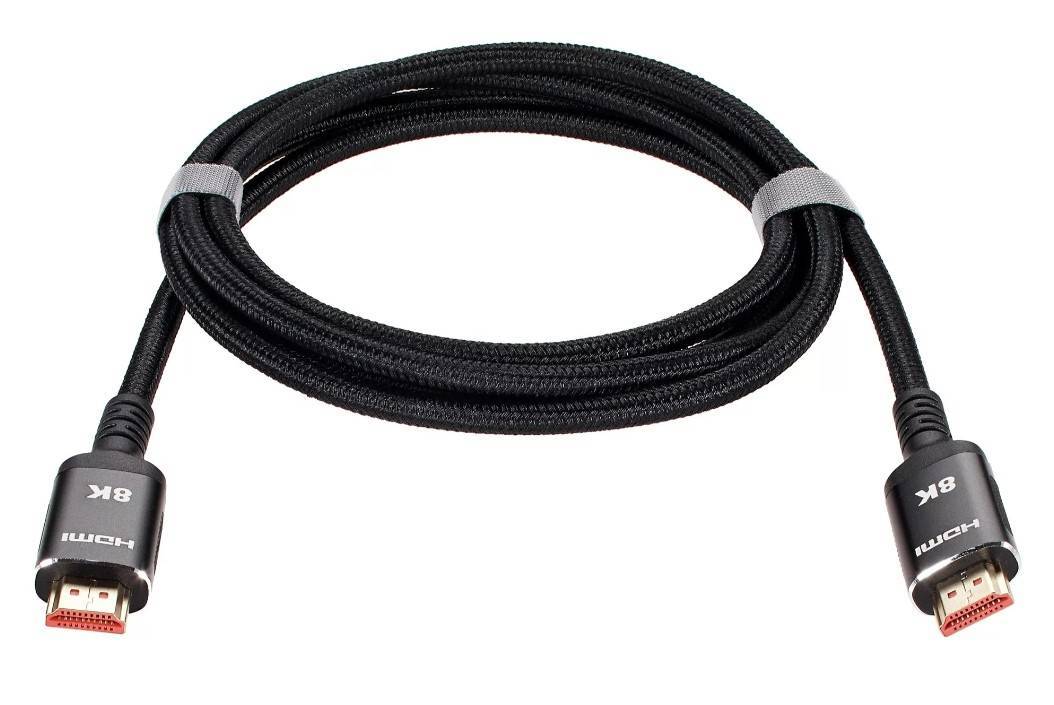 Кабель HDMI VCOM ACG859B-2.0, 19M/M, вер. 2.1, 8K×60 Гц, 2 м