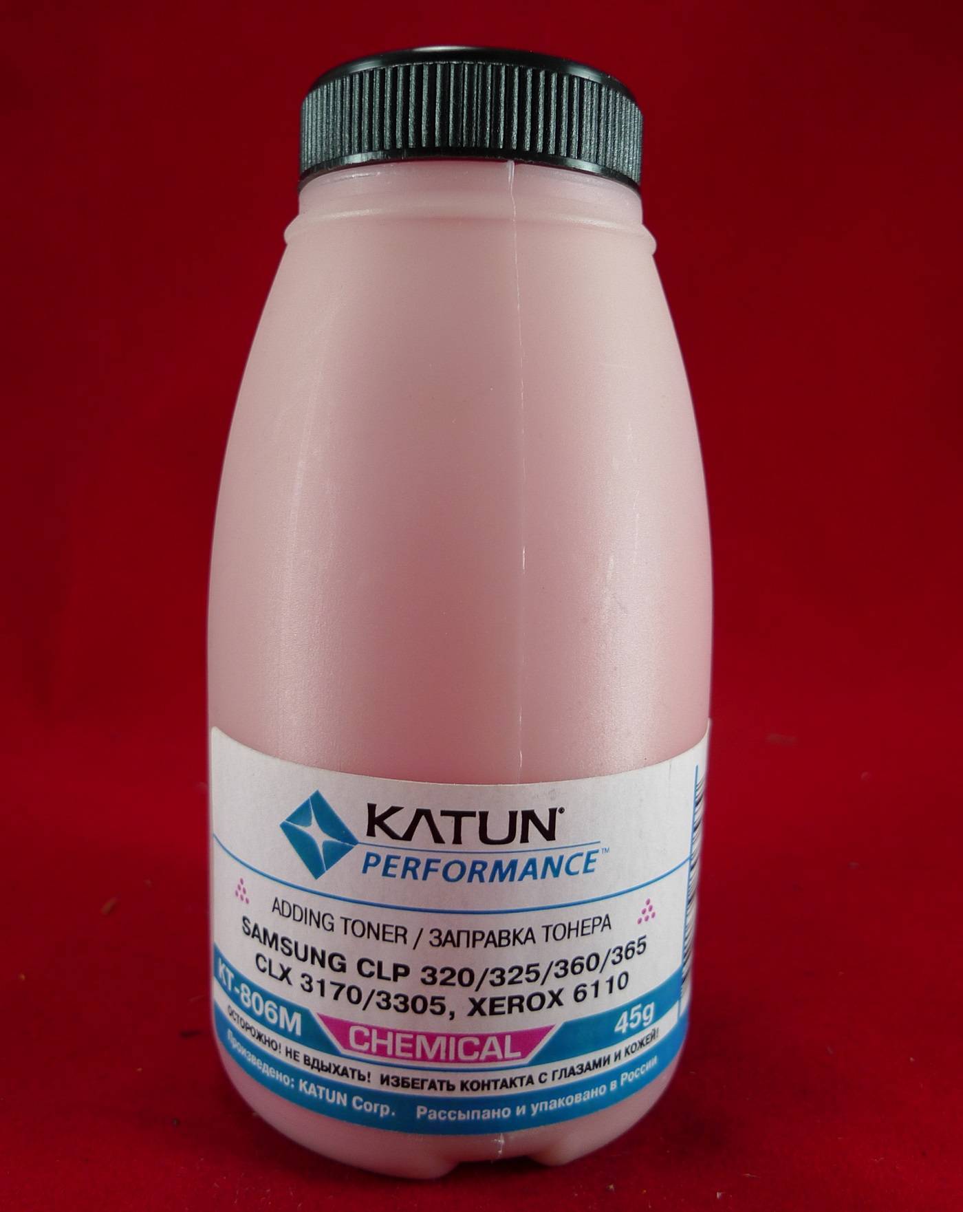Тонер Katun KT-806M, пурпурный, химический, флакон 45 г