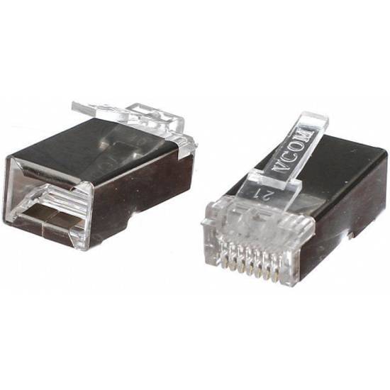 Разъем RJ45 VCOM VNA2230-1/100_884018, 8P8C, экранированный, Cat.5e, 100 шт.