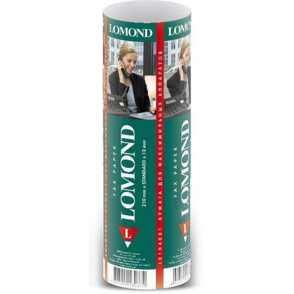 Термобумага Lomond для факса, 210 мм × 30 м, 48 г/м²