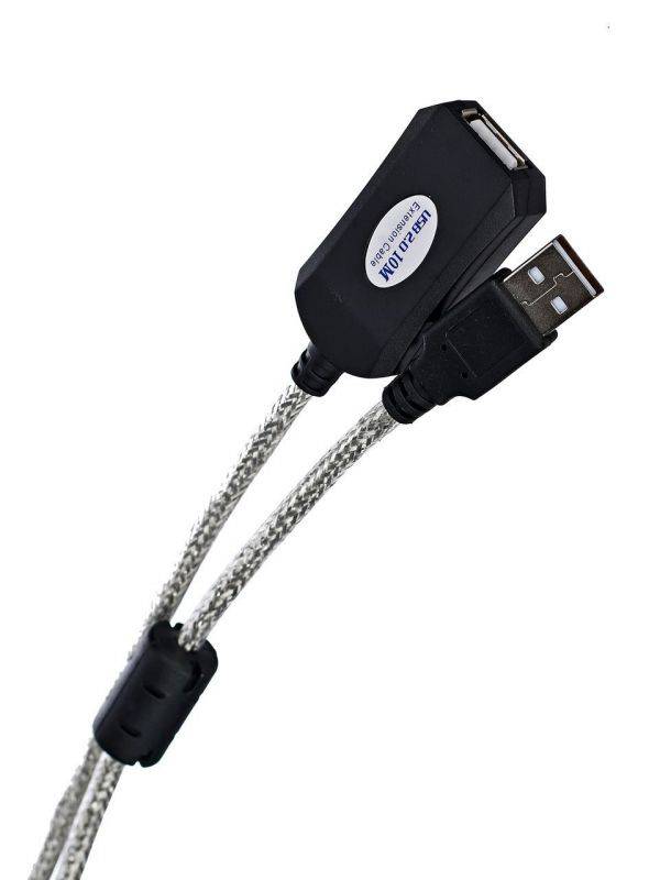 Кабель-адаптер VCOM ACU823-15M_851338, USB 2.0 repeater, активный, 15 м