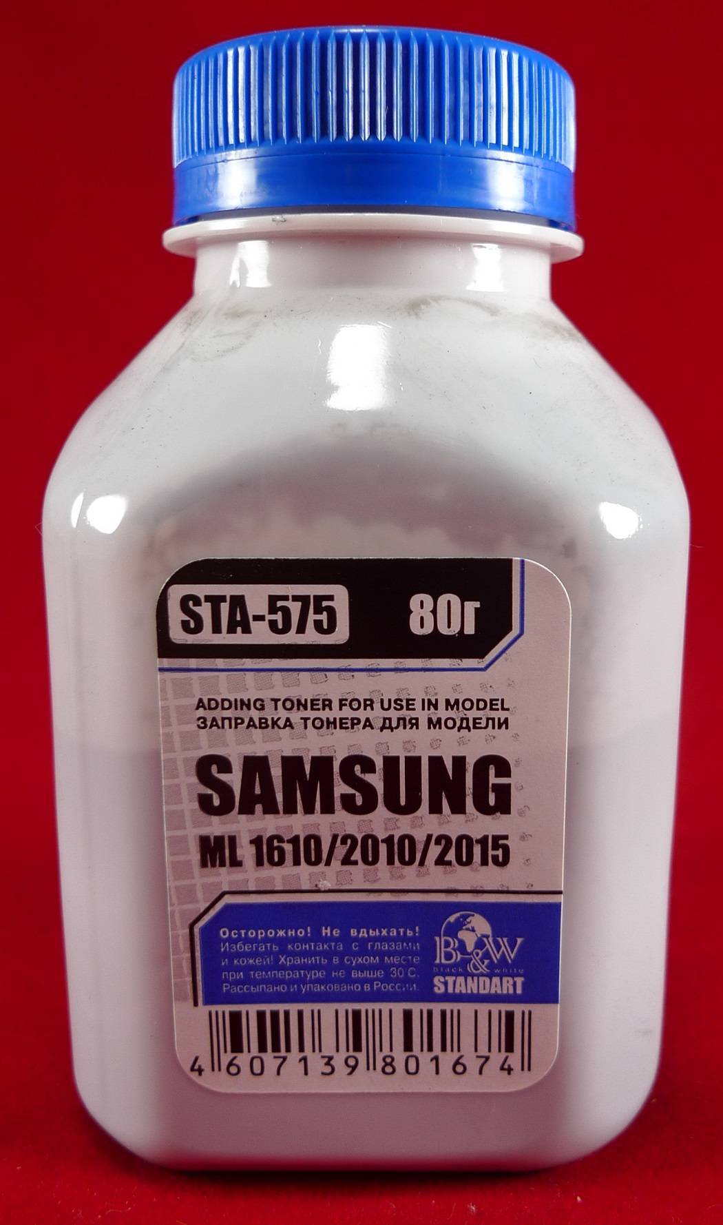 Тонер Black&White STA-575, черный, 80 г, для Samsung ML-1610/1615/2010/2015