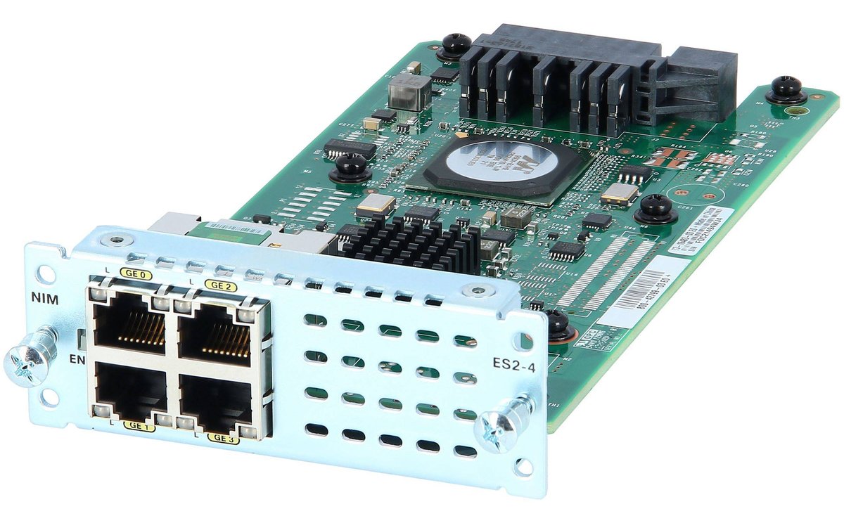 Модуль Cisco NIM-ES2-4=, 4×1GbE L2