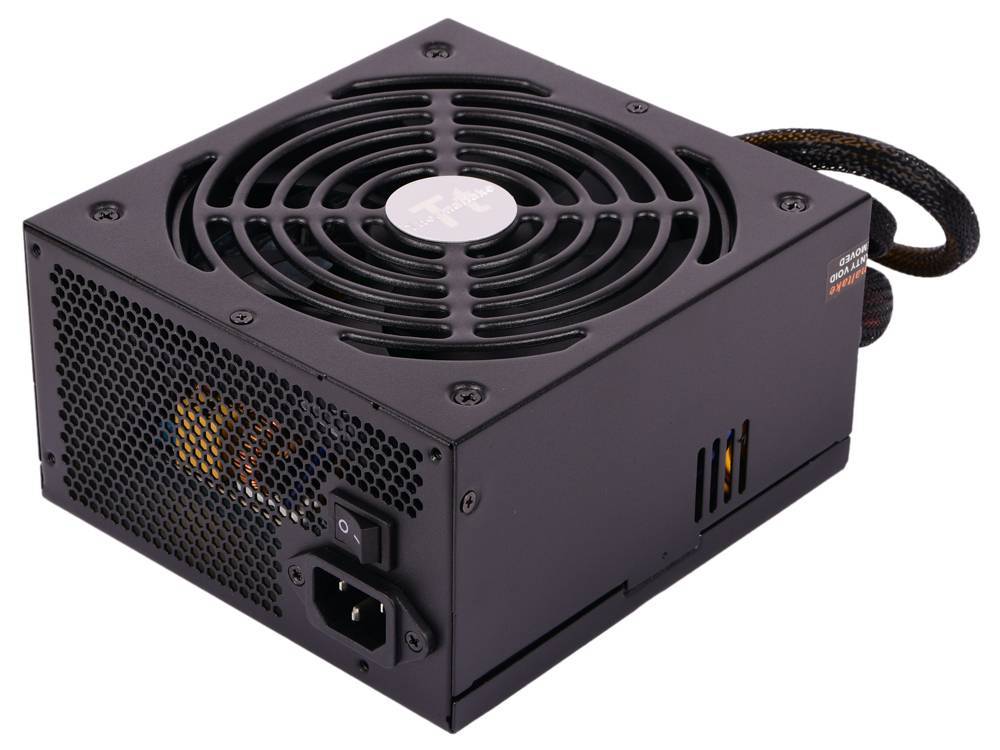 PS-TRS-0550NPCWEU-2 - Блок питания, Thermaltake, TR2 S 550W, PS-TRS-0550NPCWEU-2, 550W, ATX, Standard, APFC, 20+4 pin, 4+4pin, 5*Sata, 4*Molex, 2*PCI-E 6+2 pin, FDD, non-modular, Вентилятор 12 см, 140х86х150мм, Чёрный