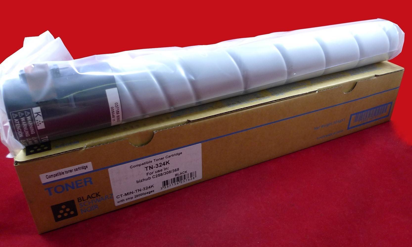 Тонер-картридж ELP Imaging CT-MIN-TN-324K, Konica Minolta TN-324K, чёрный, 28K