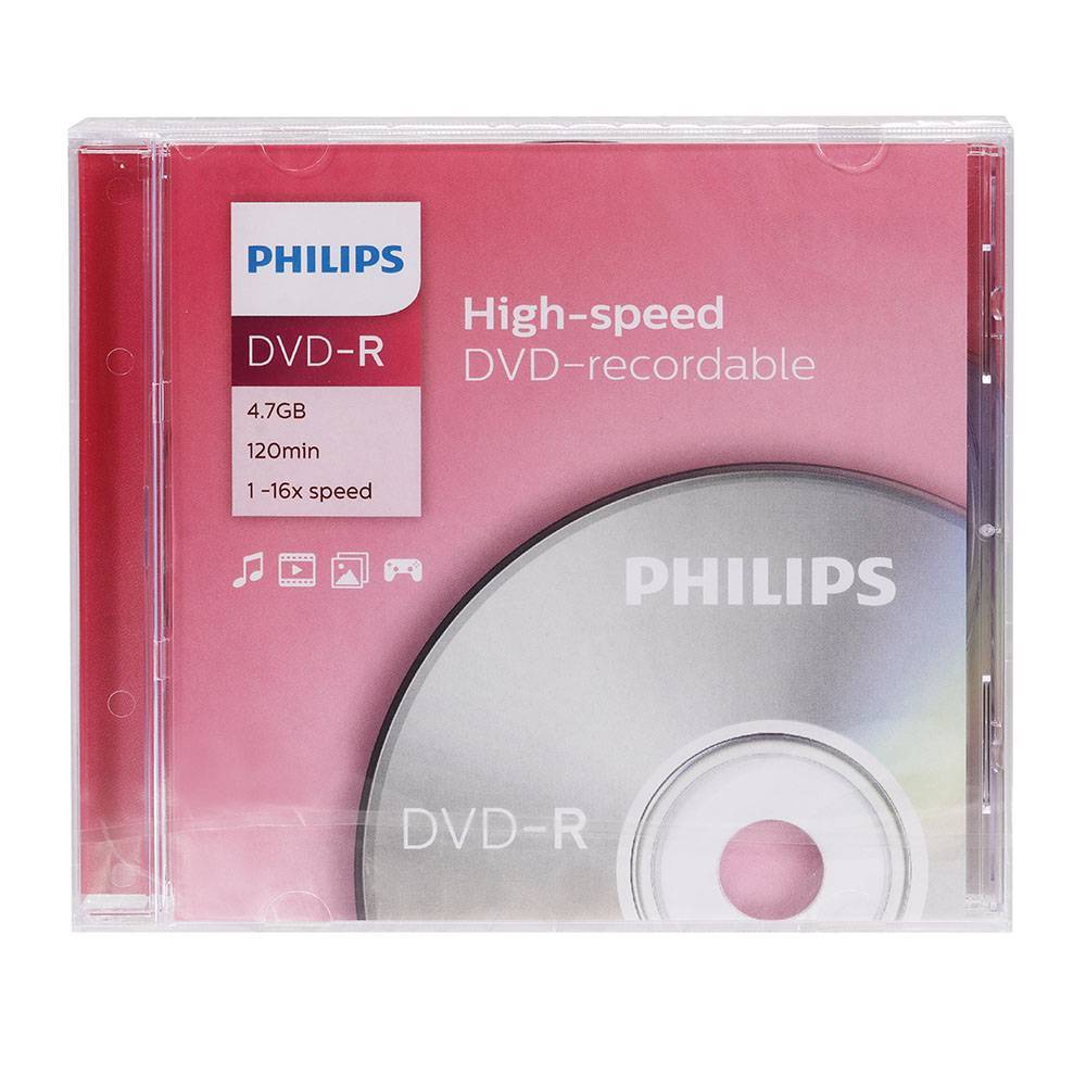 Диск DVD-R Philips DM4S6S01F/97, 4.7 ГБ, 16x, Slim Case