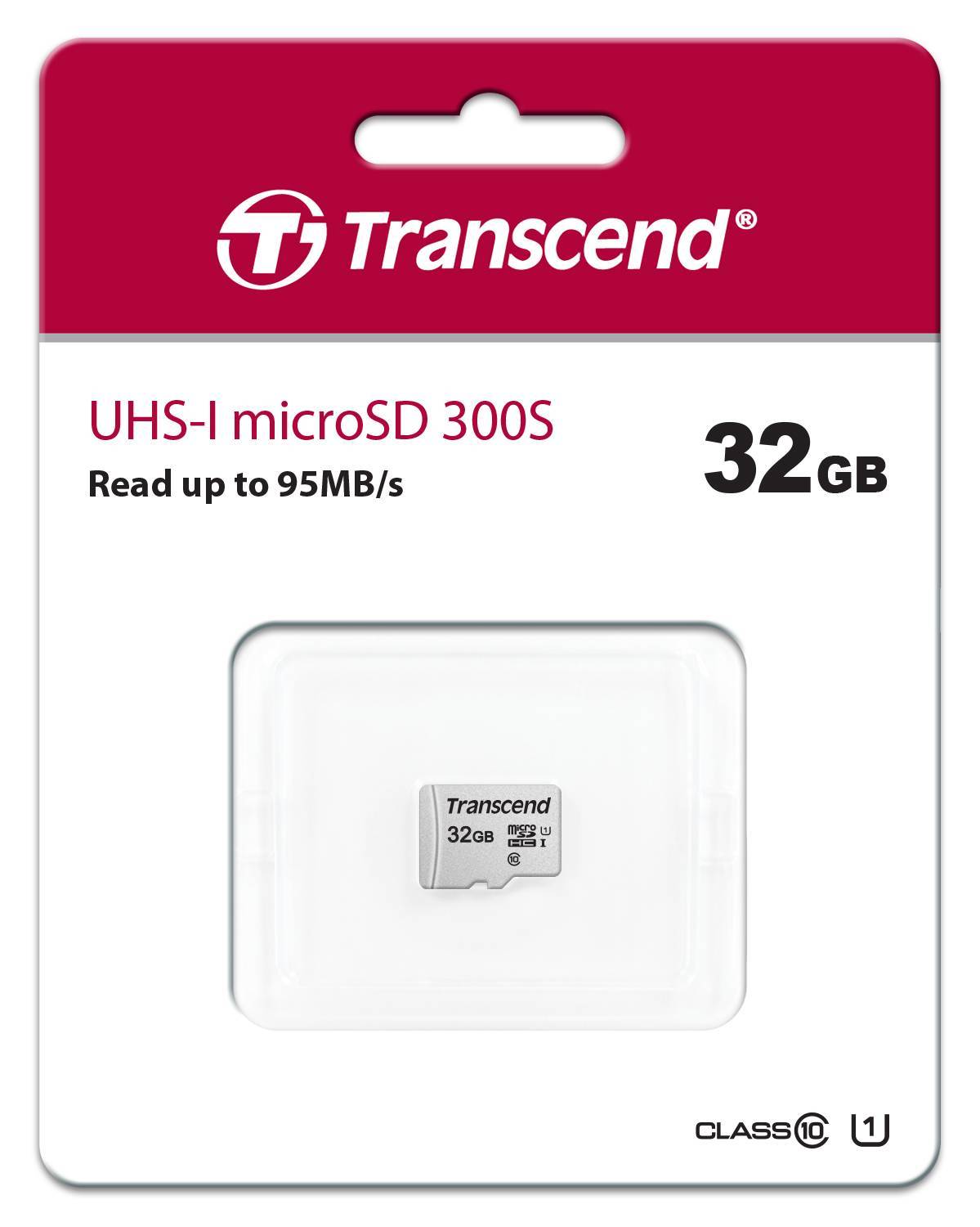 Карта памяти Transcend TS32GUSD300S, 32ГБ, UHS-I, Class 10