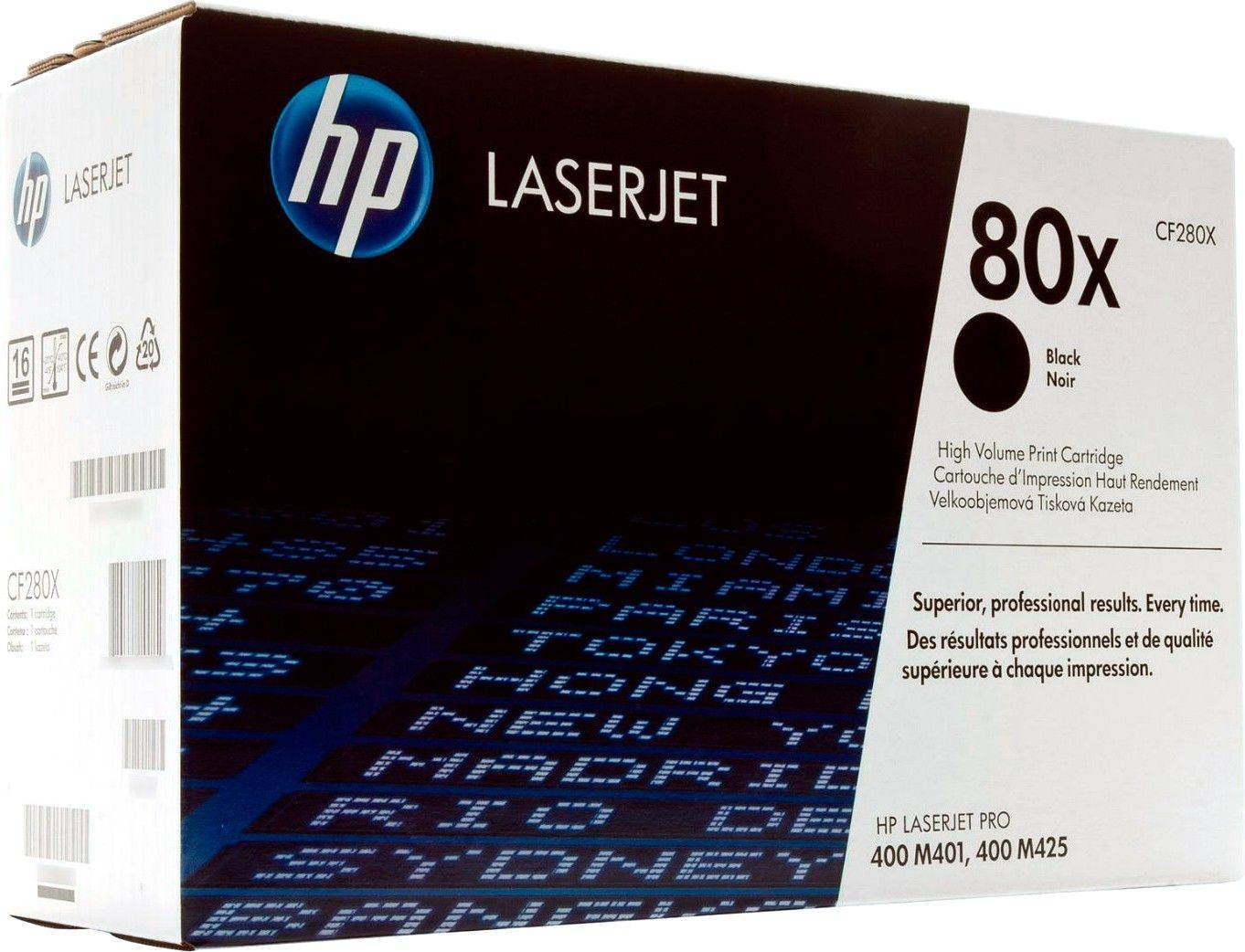 Картридж HP CF280X (80X), черный, 6900 стр.