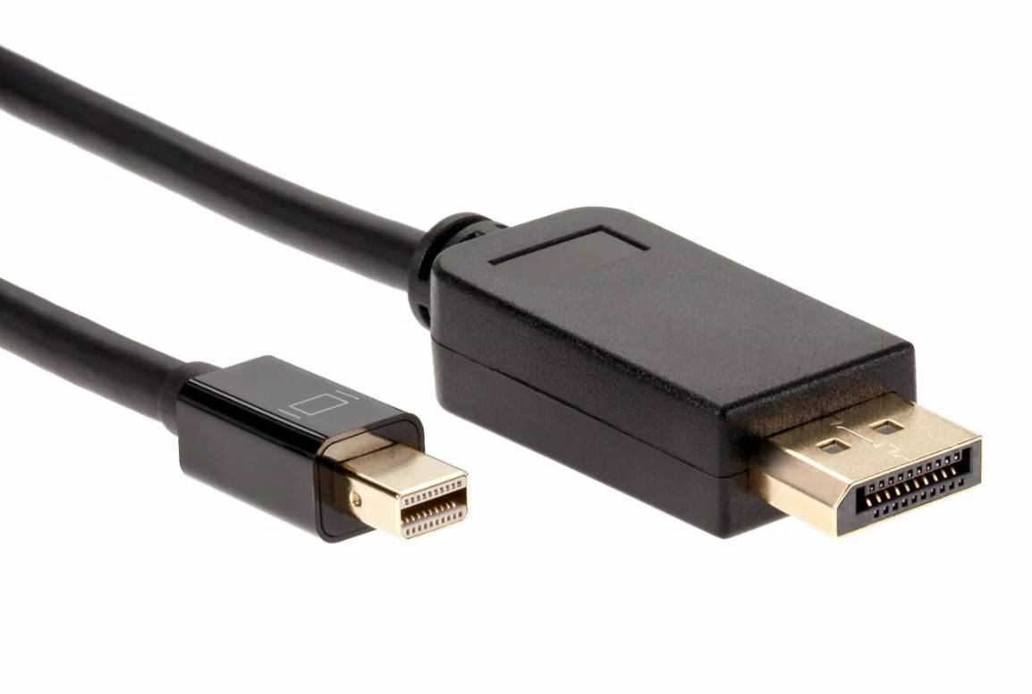 Кабель-переходник VCOM CG682-1.8M, Mini DisplayPort M — DisplayPort M, 4K 60 Гц, 1,8 м