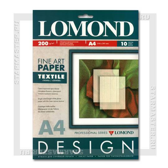 Бумага Lomond 0922041, тиснение "Шотландка", А4, 200 г/м², 10 л.