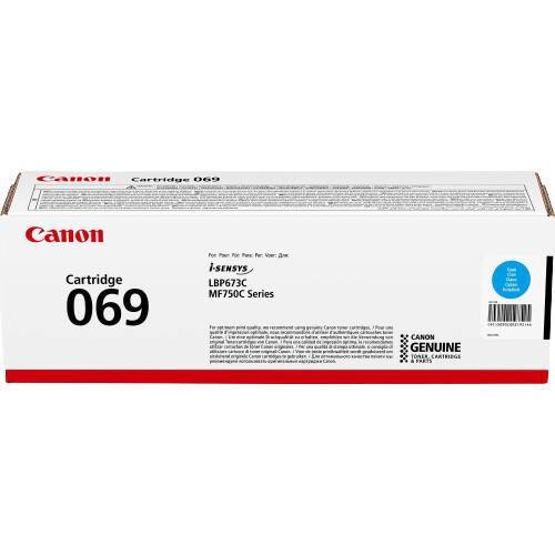 Картридж Canon Cartridge 069C, голубой, 2000 стр