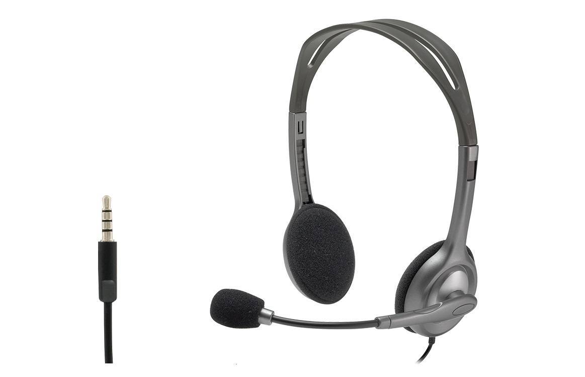 Гарнитура Logitech 981-000588, H111 Stereo, 3.5мм, шумоподавление