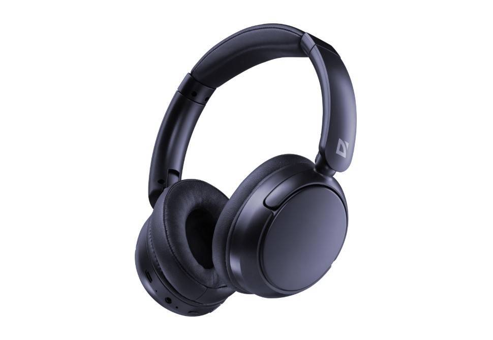 Наушники Defender FreeMotion B405, накладные, Bluetooth 5.4, ANC, чёрные