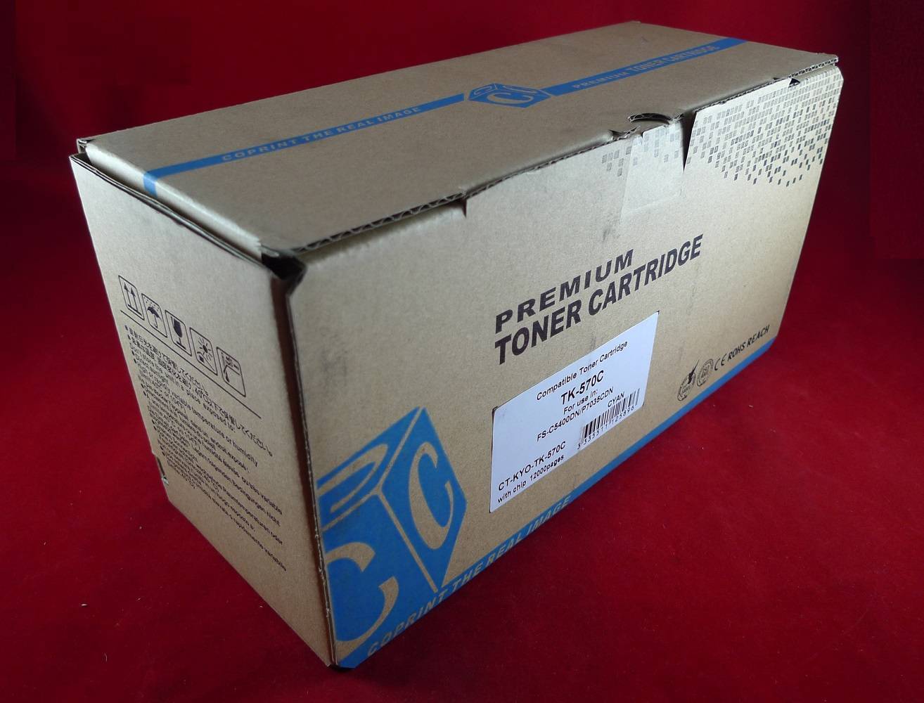 Тонер-картридж ELP Imaging CT-KYO-TK-570C, Cyan, 12K, для Kyocera FS-C5400DN/P7035CDN