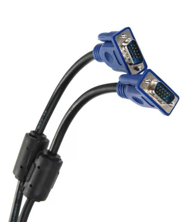 Кабель VCOM QCG120H-20M, SVGA 15M/M, 20 м, 2 фильтра