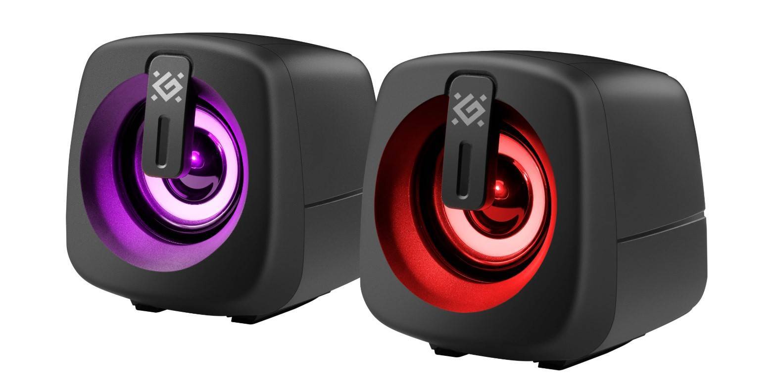 Акустическая система Defender 65961, 2.0, 6Вт, подсветка, USB