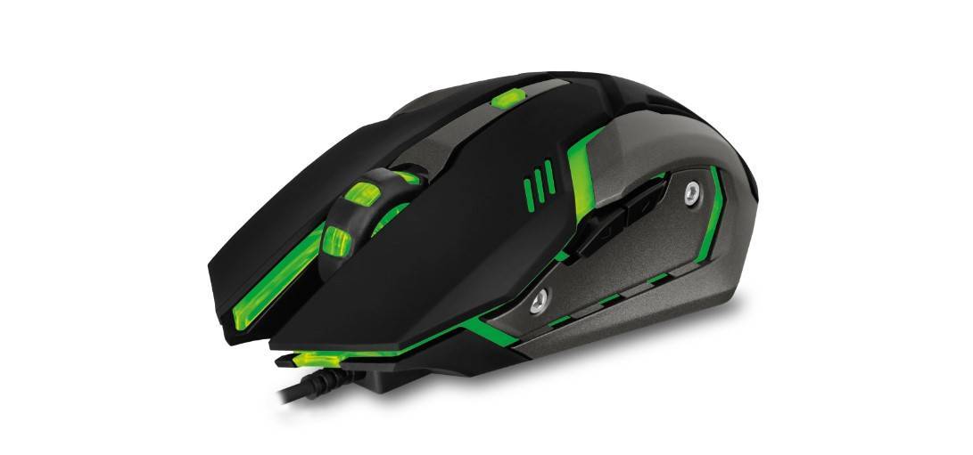Мышь SVEN RX-G740, проводная игровая, USB, 800–2400 DPI, 6 кнопок