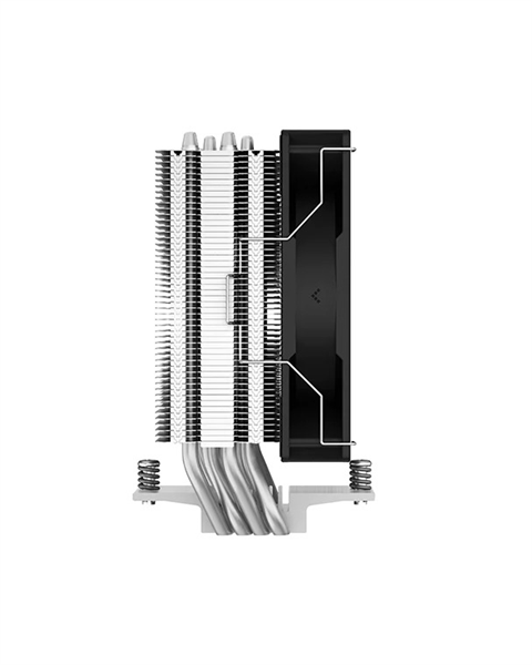 Кулер Deepcool AG400, башенный, 220W, 1×120мм, 4 трубки