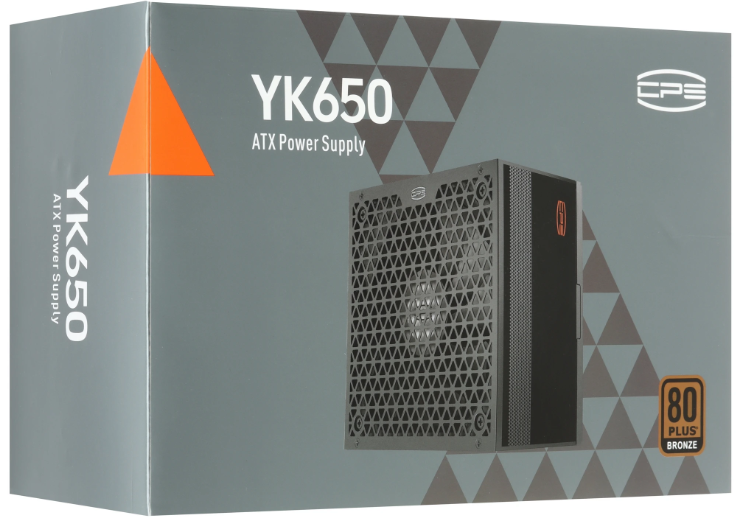Блок питания PCCooler YK650, 650 Вт, ATX 3.1, 80+ Bronze, APFC, 135 мм