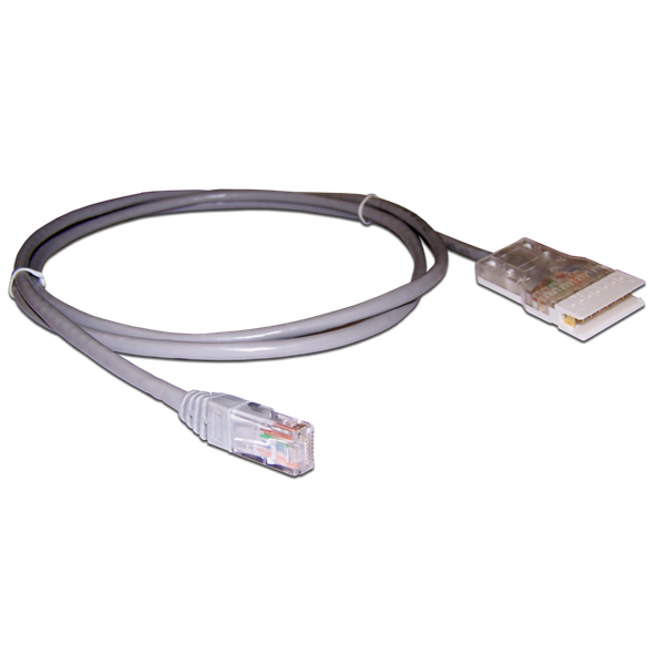 Патч-корд Lanmaster LAN-45-P4-1m, 110 тип – RJ-45, 4 пары, UTP, кат.5E, 1 м