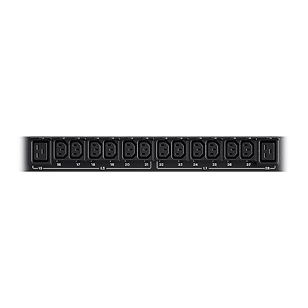 PDU CyberPower PDU13401, 3ф, 11.5кВт, 36xC13+6xC19, 0U