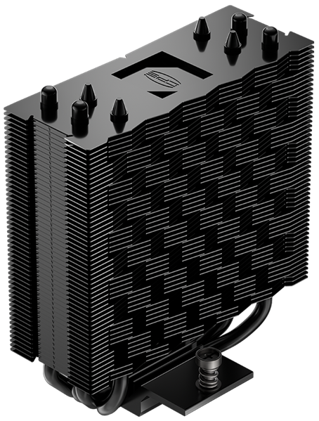 Кулер PCCooler RT400 ARGB BK, 120 мм, 4 тепловые трубки, 4-pin PWM, ARGB
