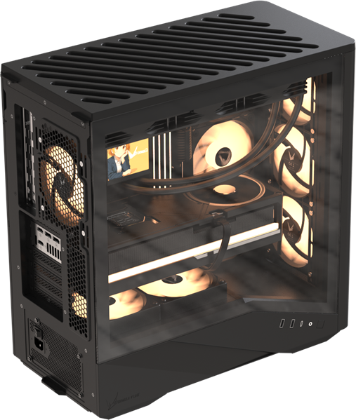 Корпус Formula Air Power G9 DUO PA Black, EATX/ATX, 4×120 мм ARGB, USB-C, без БП