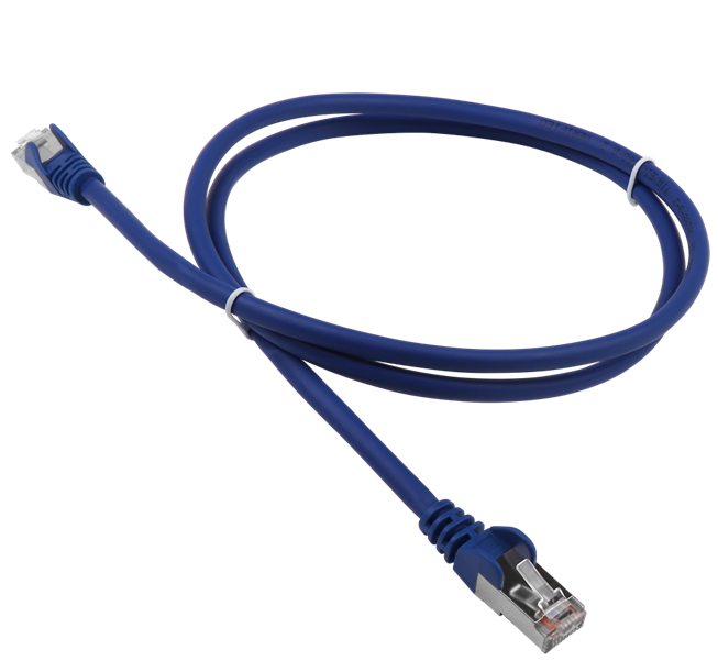 Патч-корд Lanmaster LAN-PC45/S5E-1.0-BL, FTP, кат.5e, 1 м, синий