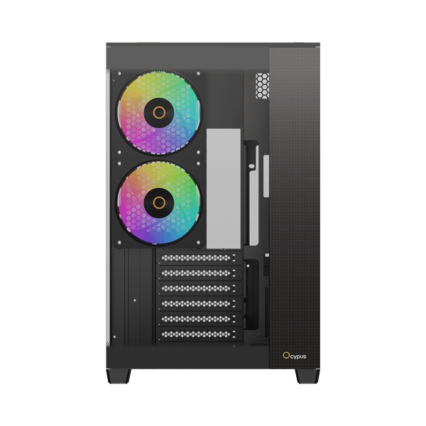 Корпус Ocypus Delta C74 BK ARGB, Midi Tower, ATX, 2×120 мм ARGB