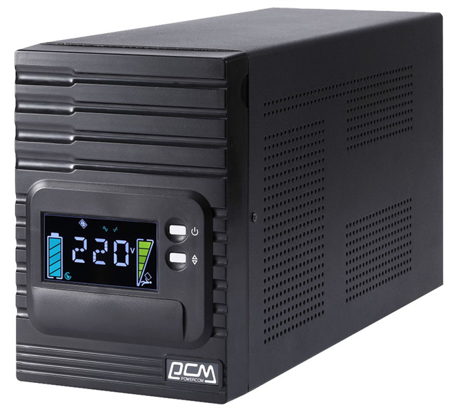 ИБП POWERCOM SPT-1500-II LCD-NC2, Line-Interactive, 1500 ВА/1200 Вт, LCD, Tower