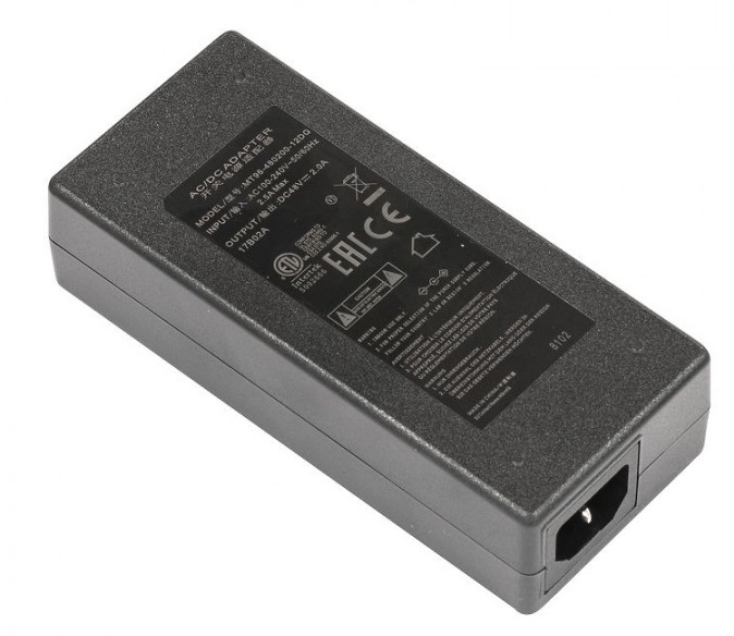 Блок питания MikroTik 48V2A96W, 48 В, 2 А, 96 Вт, вход 220 В