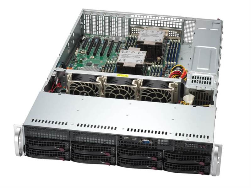 Сервер Supermicro SYS-621P-TR, 2U, 2×Xeon Silver 4514Y, 64ГБ DDR5
